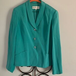 Jones New York Women's Vibrant Teal Blazer